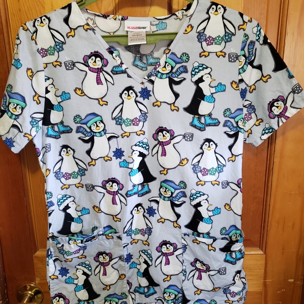 Womens scrub top xsmall
